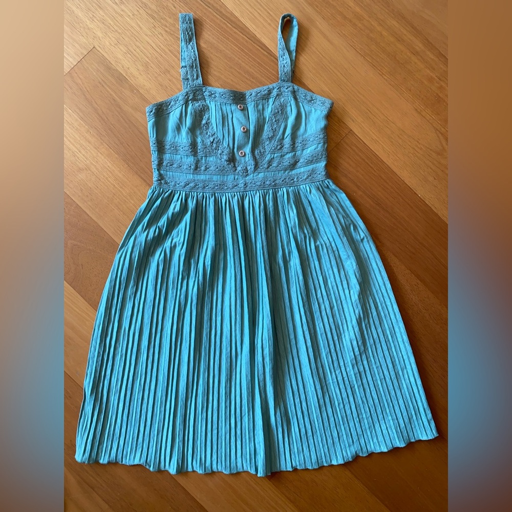 Matilda Jane Grassroots Green Lace Detail Dress Women's Size Small
